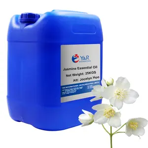 Huile essentielle de jasmin Pure 100% biologique de haute qualité, fabricant pour bougie d'aromathérapie de soins de la peau