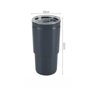 Vaso de Agua de Plástico de Gran Capacidad, Vaso Doble con Pajita, Simple, Libre de BPA, de PP, para Uso en Exteriores, Oficina, Coche - Product Image 2