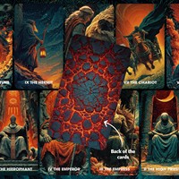 Cartes de tarot et d'oracle de luxe haut de gamme personnalisées en papier brillant écologique, avec guide de lecture, boîte magnétique, cartes de jeu de société pour la famille