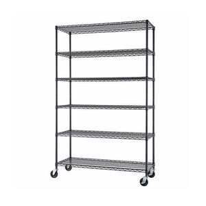 6-דרגה כבדה אחסון מתכת תעשייתי יחידת קיבולת גבוהה חוט מדפים עמיד מחסן זווה מחסן זיווד - Product Image 5