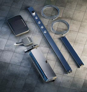 Комплект серого 5-функционального распылителя для ванной - Product Image 6