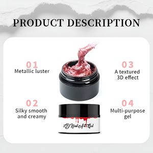 TRIONE/OEM Gel Nail Art Platine Métal 3D 4D pour Sculpture, Moulage, Peinture et Liner, Décoration d'Ongles, Vente en Gros, Marque Privée - Product Image 3