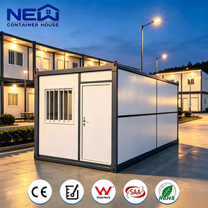 Casa Container Pieghevole Facile da Montare, Rifugio d'Emergenza Prefabbricato, Abitazione Temporanea Modulare Pieghevole dal Design Moderno - Product Image 1