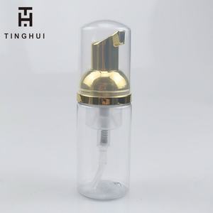 ขวดปั๊มโฟมขนาดเล็ก 1 ออนซ์ 2 ออนซ์ สำหรับใส่สบู่เหลวแบบพกพา ทำความสะอาดขนตา สีทอง สีขาว - Product Image 4