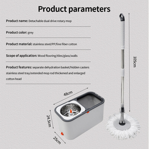 Fregona giratoria mágica <span class=keywords><strong>Berserk</strong></span> <span class=keywords><strong>360</strong></span> con juego de cubos para limpieza de suelos - Product Image 6