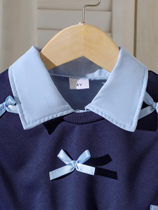 Ropa para Niñas, Traje de Vestir con Camisa de Manga Larga Azul y Chaleco - Product Image 2