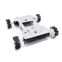Plateforme robotique tout-terrain WD 4WD |   Suspension à pendule à haute garde au sol |   Construction en acier inoxydable |   Capacité de charge de 25 kg |
