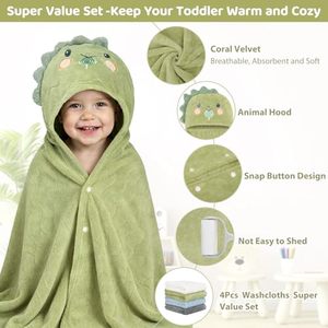 <span class=keywords><strong>Serviette</strong></span> de bain 27,5"X55" unisexe pour bébé, ultra absorbante, douce, ensemble de serviettes de douche pour enfants, cadeau pour bébés, nourrissons, nouveau-nés, essentiel - Product Image 6