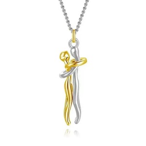Collier en acier inoxydable 2026 « Explosion d'Amour » avec pendentif bicolore – Bijou exquis, <span class=keywords><strong>cadeau</strong></span> idéal pour petite amie - Product Image 6