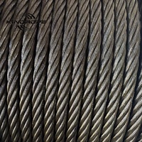 Kabel Baja Fleksibel Tinggi 6x37+FC & 6x37+IWRC untuk Pekerjaan Pengangkatan Konstruksi Derek Menara.