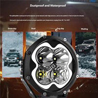 Phare LED tout-terrain 5 pouces IP67, projecteur combiné spot et flood, super lumineux, pour Wrangler, Bronco, Tank300, Jeep 4x4, SUV