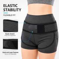 Ceinture Sacro-iliaque Ajustable pour Soulagement de la Sciatique, Soutien Lombaire et Pelvien, Orthèse de Correction Posturale pour Hommes et Femmes