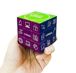 Personalizzato professionale 3D stampa UV foto 3x3 velocità cubo magico Mini 3x3x3 cubo Puzzle con Logo personalizzato evento regalo - Product Image 1