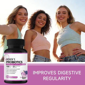 ओम निजी लेबल महिलाओं के जैविक प्रोबायोटिक्स 100 बिलियन सीफस स्वास्थ्य के लिए पूरक कैप्सूल - Product Image 2