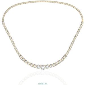 Collares Unisex GRA Redondos de Vietnam, Collar de Diamantes de Moissanita Sintética (cultivada en laboratorio) de 12 mm - Product Image 5