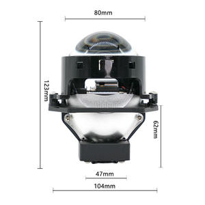 Nouveaux phares LED à lentilles bi-xénon courtes de 3 pouces, 63W, haute puissance, haute définition, haute luminosité, faisceau intégré haut et bas - Product Image 1