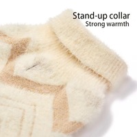 Offre Spéciale vente en gros confortable chien vêtements couleur unie col roulé tricoté pull vêtements pour animaux de compagnie et accessoires pour grand chien