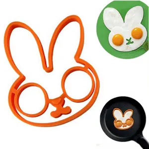 Moule à omelette pour le petit-déjeuner, moule à œufs en silicone, anneau à crêpes, outil de cuisson, accessoires de cuisine DIY, gadget, moule à œufs frits - Product Image 1