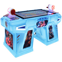 Machine de jeu d'arcade parent-enfant à monnayeur - Jeu de pêche à deux joueurs, Whack-a-Mole, tir de billes - Style arcade en métal et acrylique