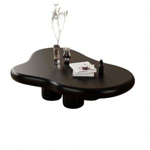 Table basse en bois pour salon rond carré décor livres nuage multifonction boule verre blanc diamant <span class=keywords><strong>miroir</strong></span> or petit - Product Image 2