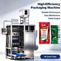 Machine d'emballage automatique haute vitesse pour sachets de sauce 10ml 20ml, machine d'emballage de sachets de sauce soja, d'huile et de sauce chili