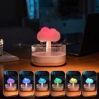 Maison pluie nuage lampe diffuseur d'eau purificateurs LED veilleuses pluie automne goutte humidificateur pour cuisine et salle de bain