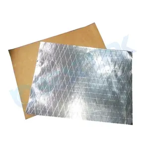 Fonte de papel Kraft laminado de folha de alumínio reforçado para isolamento de telhado, estrutura de aço, barreira contra vapor, venda de fábrica