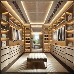 خزانة ملابس Prima عصرية مخصصة بتصميم فاخر على الطراز الأوروبي - Product Image 4