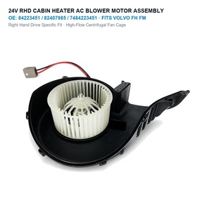 Pour Volvo Truck FH4 FM4 FMX <span class=keywords><strong>Renault</strong></span> T 24V RHD Moteur de soufflerie de chauffage de cabine et de climatisation 84223451 82407985 7484223451 Ensemble de ventilateur 2012-2024 - Product Image 1