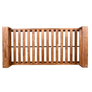 Chaise suspendue de véranda en bois, taille double, style rustique minimaliste, avec quatre cordes en chanvre de 98 pouces et deux clips pour cordes - Product Image 2