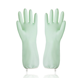 Gants ménagers personnalisés avec logo, imperméables et doublés en polaire, pour le lavage du linge et le nettoyage de la vaisselle en cuisine - Product Image 1