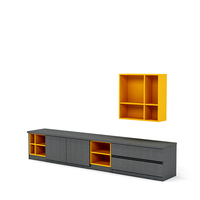 Ensemble de meubles d'appartement en MDF, lit design pour chambre moderne, ensembles de meubles de chambre à coucher en mélamine, meubles d'hôtel sur mesure, écologiques et durables