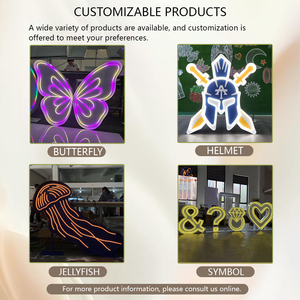 Lettres et chiffres géants LED RGB de 3 et 4 pieds, effet néon, pour mariages, anniversaires, événements de remise de diplômes et autres fêtes - Direct Usine - Product Image 4