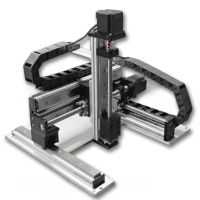 Robot de pórtico de accionamiento de tornillo de bola de movimiento lineal XYZ Etapa lineal Mesa deslizante de 3 ejes Robot cartesiano