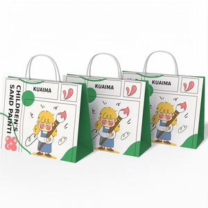Bolsas de Papel de Lujo Mini para Regalos de Navidad con Asas para Pequeños Negocios, Venta al por Mayor, Fiestas Infantiles, Empaquetado Personalizado, Venta al por Menor - Product Image 3