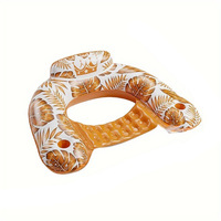 Nouveau fauteuil gonflable portable en PVC pour adultes et enfants, avec dossier en forme de U, pour piscine et extérieur