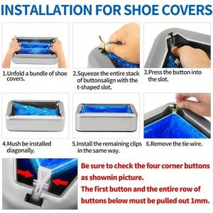Wholesale Smart ABS Portable Automatic <b>Shoe</b> Cover Dispenser Machine Motion Sensor Built-In Battery Eco-Friendly Disposable <b>PE</b> - Product Image 6