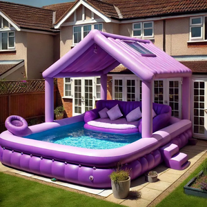 Thương mại Tùy chỉnh sân sau Đảng PVC hồ bơi nước giường <span class=keywords><strong>Inflatable</strong></span> sofa Hồ bơi cho người lớn và trẻ em Hồ bơi bơm hơi nhà - Product Image 3