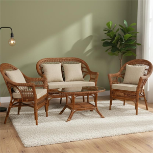 Juego de Muebles de Salón CV Craftindo Kingdom Living Set B1, Modular, Cómodo, de Ratán/Mimbre, para Uso en Hoteles y Hogares, Estilo Asiático Antiguo - Product Image 5