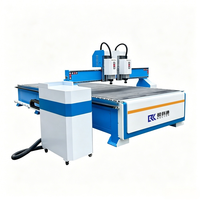 Máquina de Grabado CNC de Doble Cabezal y 3 Ejes para Procesamiento de Puertas de Madera