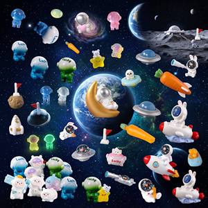 Figuras de Resina de Naves Espaciales, Cohetes, Lunas y Astronautas, Accesorios para Escape Rooms, Clues para Juegos de Misterio, Rompecabezas, Caza del Tesoro, Actividad en Equipo - Product Image 2