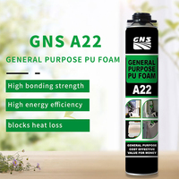 GNS A22 Mousse de montage en polyuréthane à usage général et mousse isolante pour fenêtre et porte
