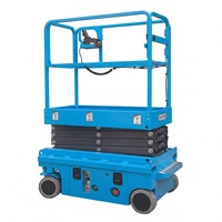 Plateforme élévatrice hydraulique de 300 kg, 3 m à 14 m, plateforme élévatrice à ciseaux automatique, mini-élévateur à ciseaux compact avec certification CE