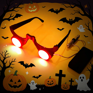 Gafas LED <span class=keywords><strong>de</strong></span> Payaso para el Día <span class=keywords><strong>de</strong></span> los Inocentes, Disfraz <span class=keywords><strong>de</strong></span> Fantasma Aterrador, Máscara Negra <span class=keywords><strong>de</strong></span> la Parca para Fiesta <span class=keywords><strong>de</strong></span> Cosplay <span class=keywords><strong>de</strong></span> <span class=keywords><strong>Halloween</strong></span> - Venta Directa <span class=keywords><strong>de</strong></span> Fábrica - Product Image 3