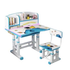 New Design Ergonomic Adjustable Kids <strong>Study</strong> Table Chair Set Modern Home School Furniture Metal Wood Bedroom <strong>Material</strong> - Product Image 1