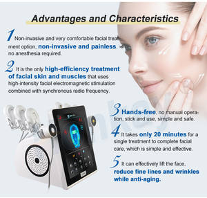 Machine de lifting facial multifonctionnelle avec 6 poignées et écran tactile de 15 pouces, <span class=keywords><strong>EMS</strong></span> RF, pour le remodelage du visage et l'élimination des rides - Product Image 5