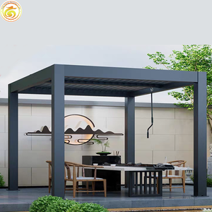 Kit de pergola en aluminium personnalisable DIY 3x4m 4x6m, structure d'ombrage rétractable, abri solaire pour jardin, <span class=keywords><strong>terrasse</strong></span>, bord de piscine - Product Image 3