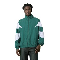 Veste de travail vintage pour hommes de Maden en vente en gros détachable à double fermeture éclair coupe ample surdimensionnée couleur bloc épissé manteaux Camouflage