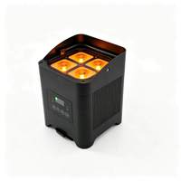 Projecteur LED PAR extérieur étanche IP65 4x20W 6-en-1 à piles RGBWAUV avec contrôle DMX512 pour scène, mariages et éclairage d'ambiance