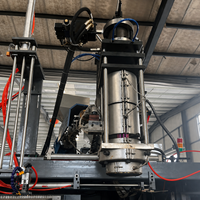 Machine de moulage par extrusion-soufflage à haut rendement pour bouteilles d'huile moteur HDPE de 4L à 5L, ligne d'emballage de lubrifiants automobiles